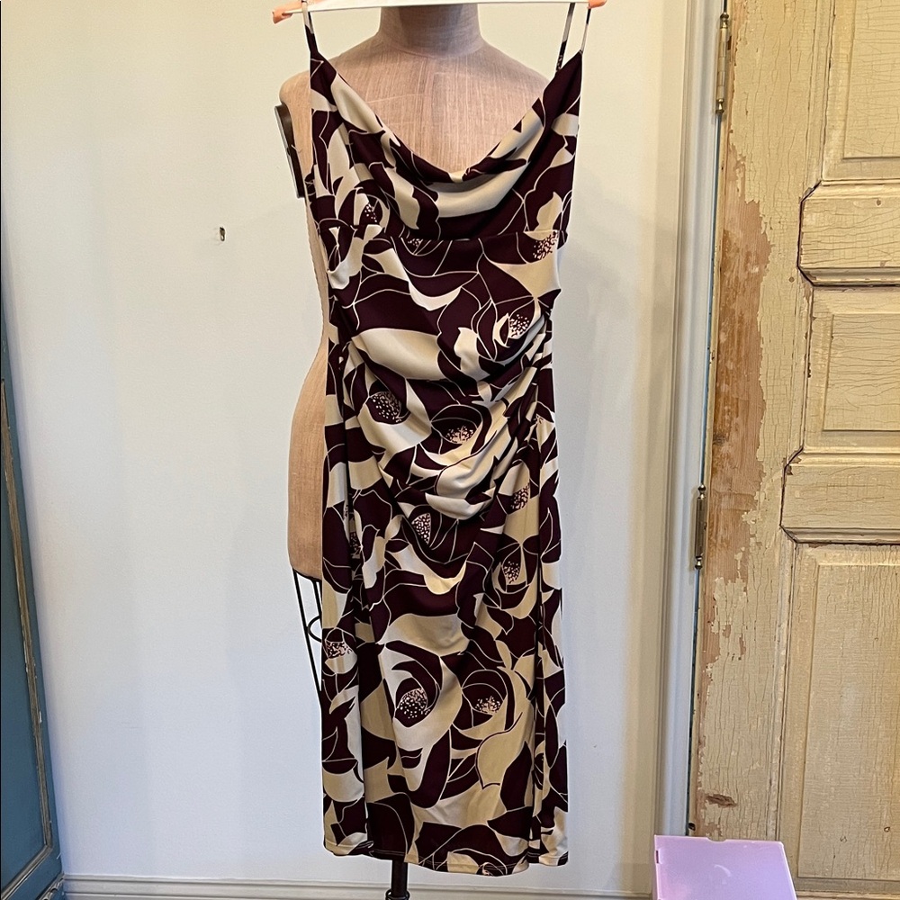 Elegant Floral Print Dress